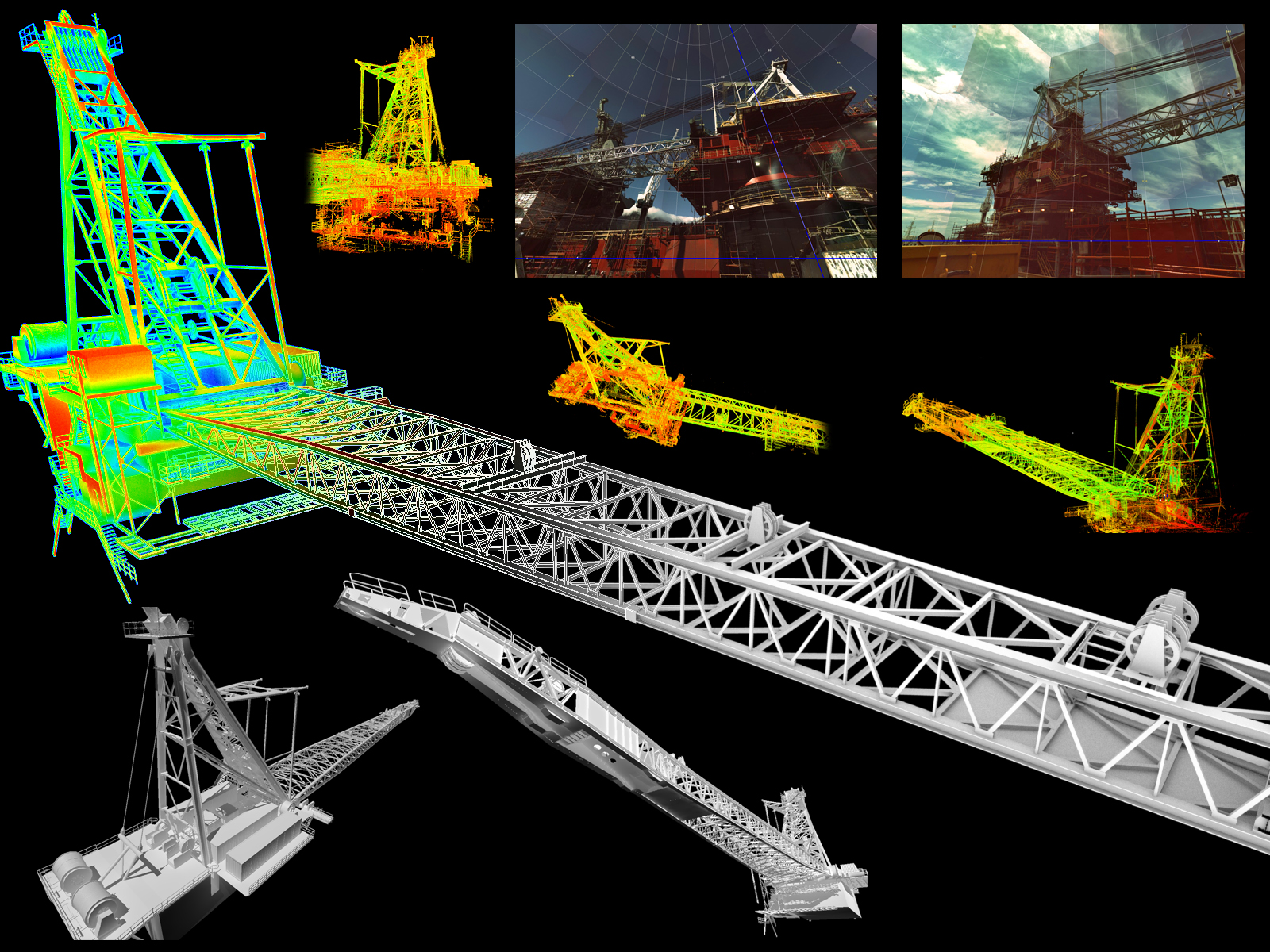 Acergy Polaris Crane — Laser Pointcloud, 3D Model and Engineering Reconstruction, Virtual Analytics Ltd