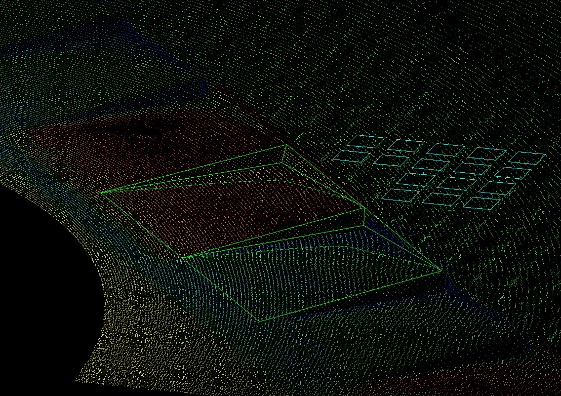 Circuit de Catalunya kerb surface scan — ~1mm precision pointcloud, Virtual Analytics Ltd