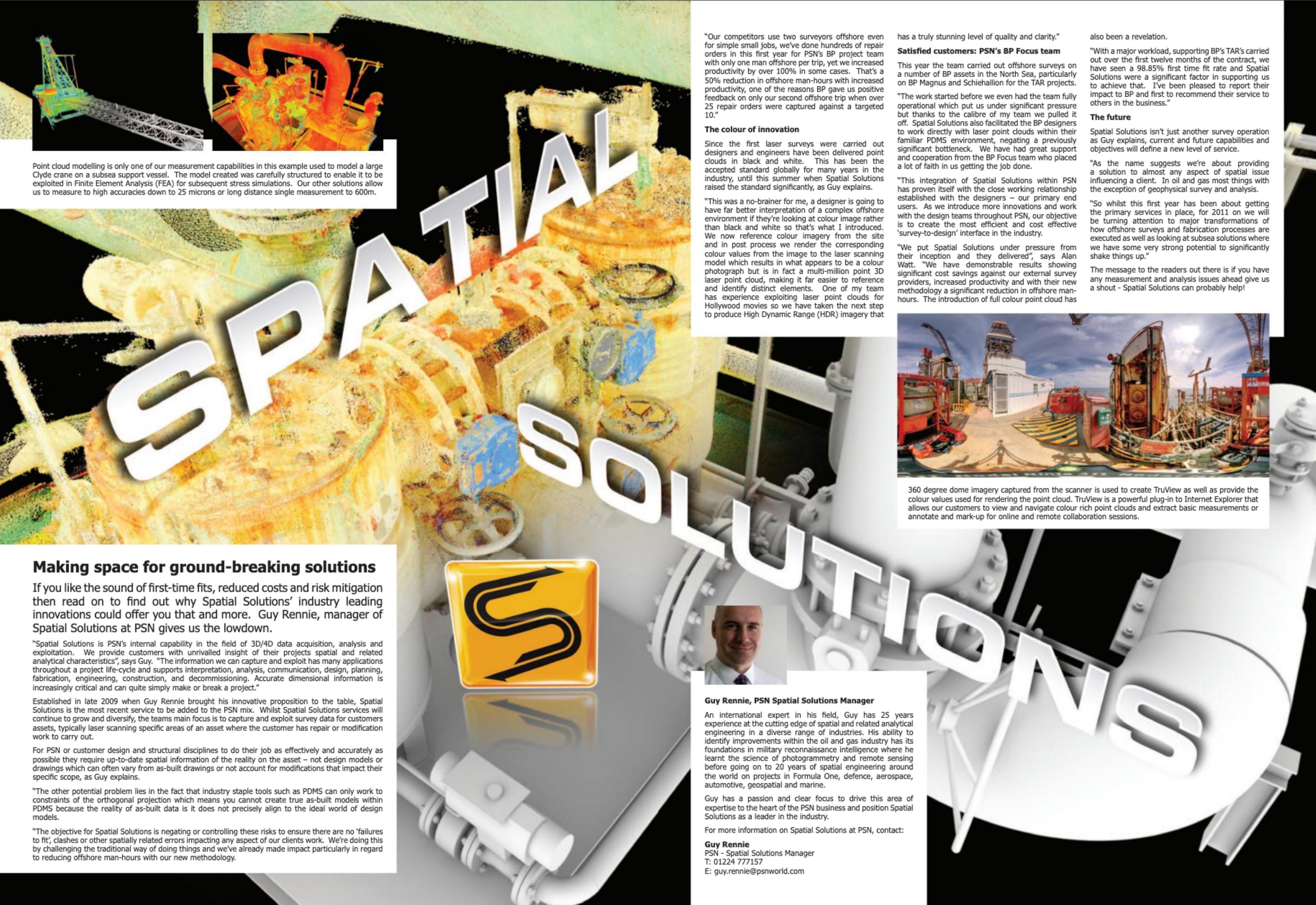 PSN Network Magazine — Spatial Solutions case study featuring Guy Rennie and Virtual Analytics